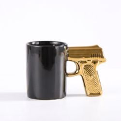 Pistol Grip Ceramic Coffee Mug