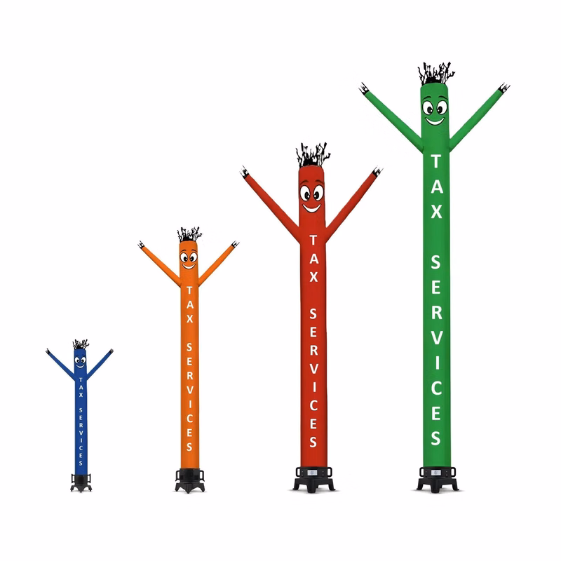 Tax Services Inflatable Tube Man with Blower