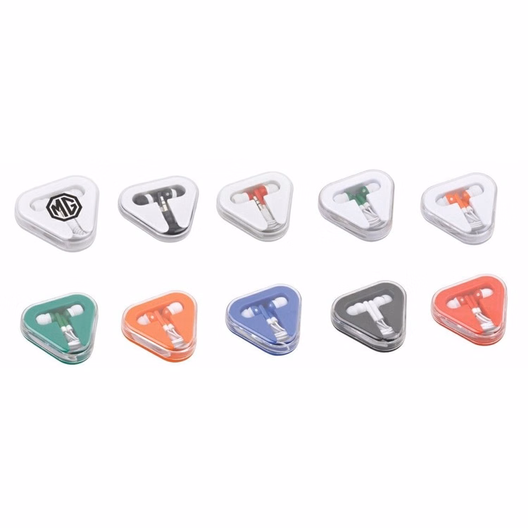 Ear Buds in Triangle Plastic Case