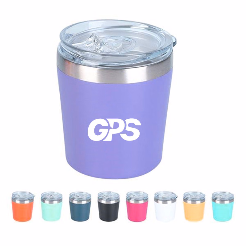 8 Oz Tumbler Stainless Steel Drinking Cup With Lid