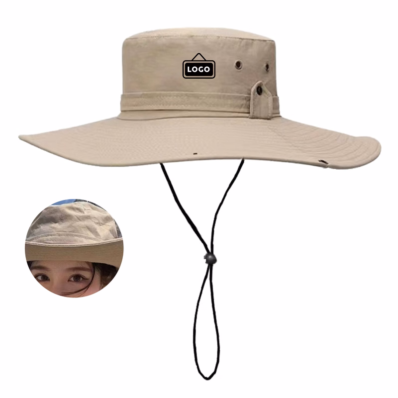 MOQ 50 Western Cowboy Sun Hat Wide Brim UPF50+ Fishing
