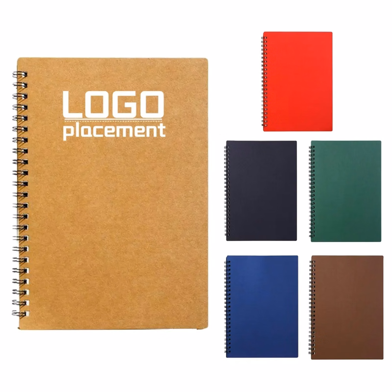A5 Coil Notebook with logo