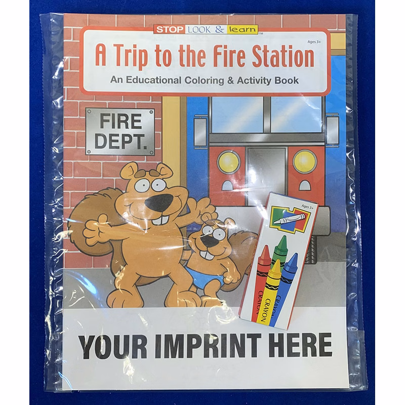 COLORING SET - A Trip to the Fire Station Coloring Book Fun Pack