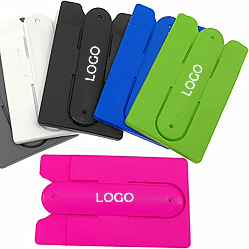Silicone Card Holder w/Cell Phone Stand 1
