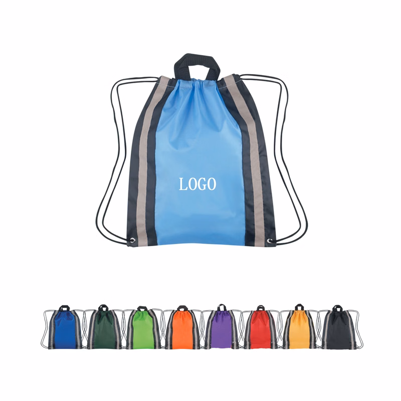 String Bags Reflective Cinch Sack