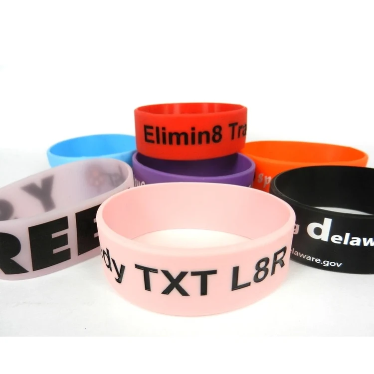 SM00003 - 8 x 1" Silicone Bracelet/ Wristband 1