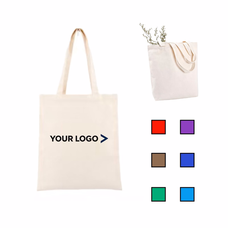 Cotton Canvas Tote Bag Reusable Grocery Shopping