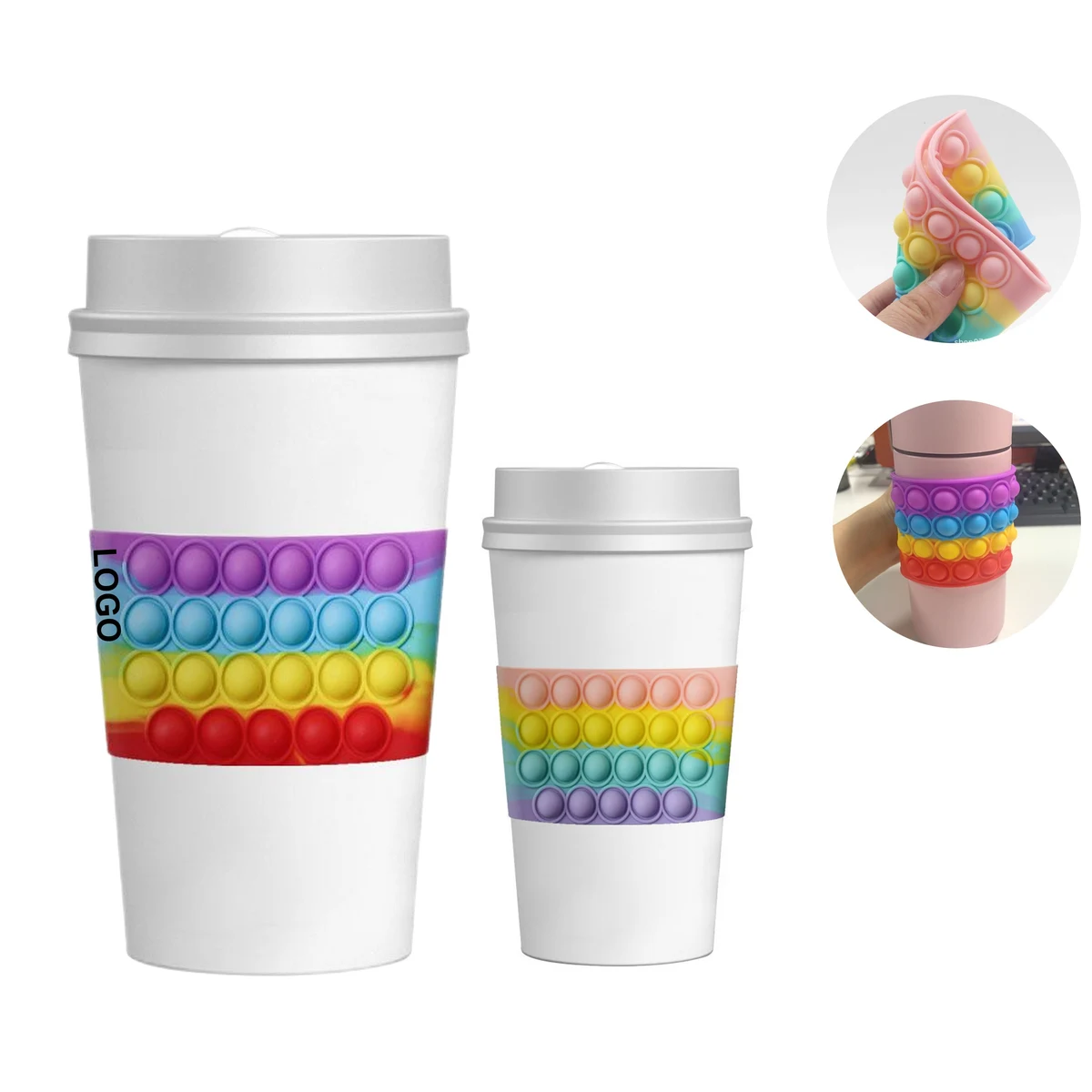Silicone Coffee Cup Sleeve (direct import) 1