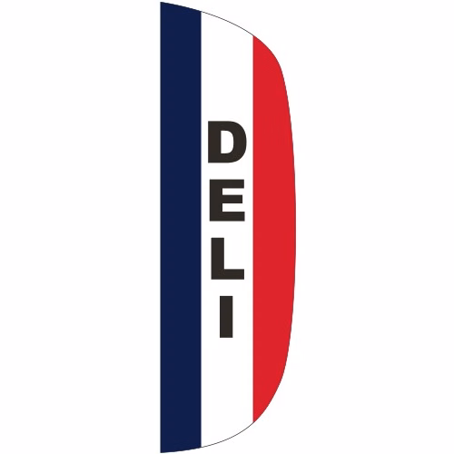 "DELI" 3' x 10' Message Flutter Flag