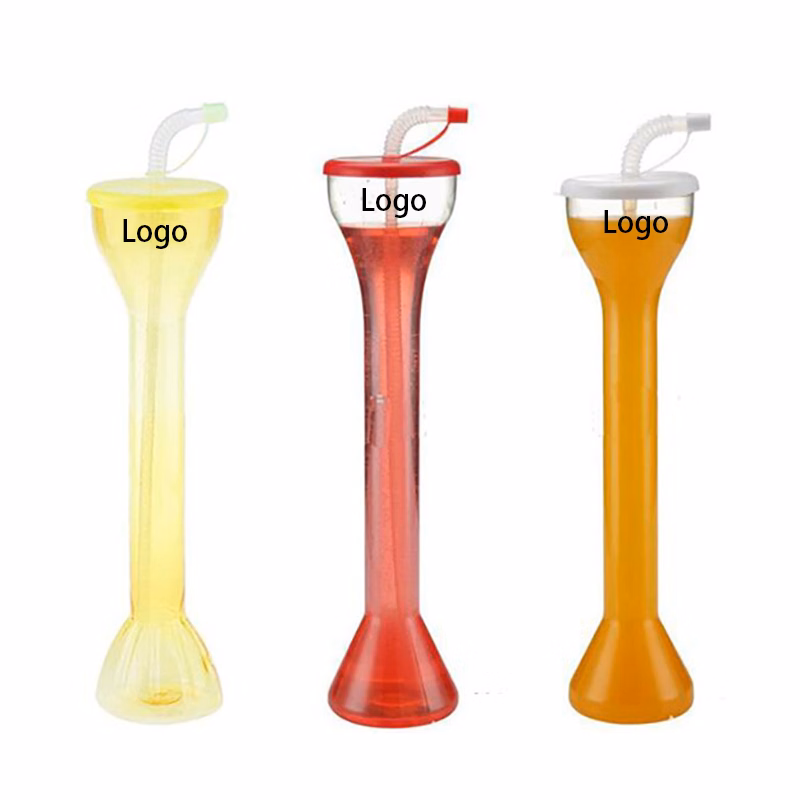 500ml Clear Yard Cup with Straw