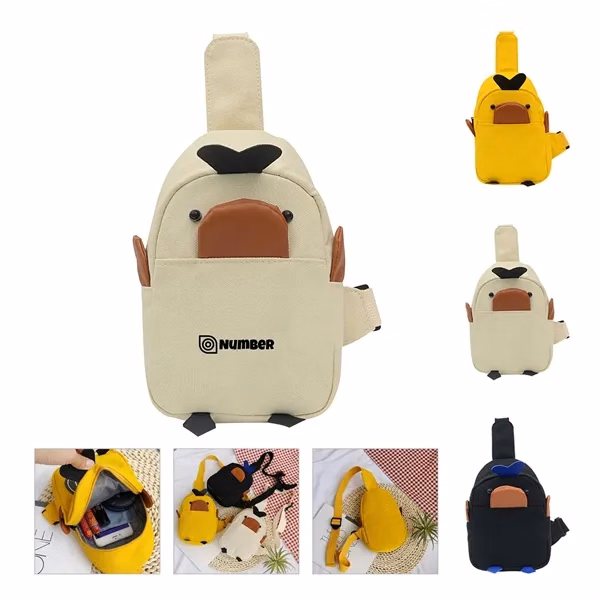Custom Canvas Chest Pack Fanny Pack — Active Lifestyle Essential Promotional Item