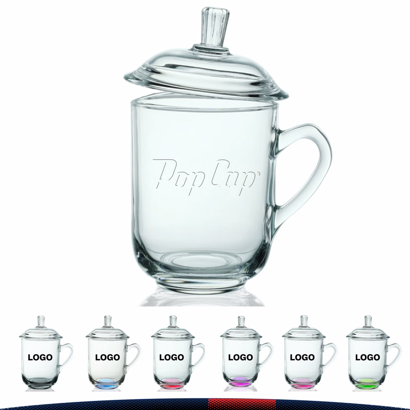 13 oz. Tea Glass with Lids