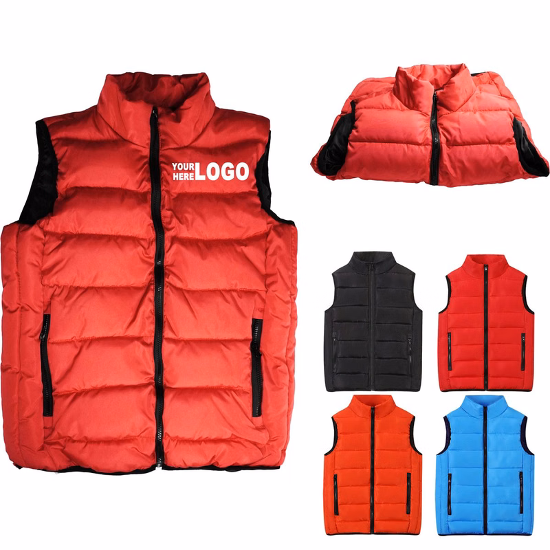 L Size Winter Cotton Collar Outerwear Vest