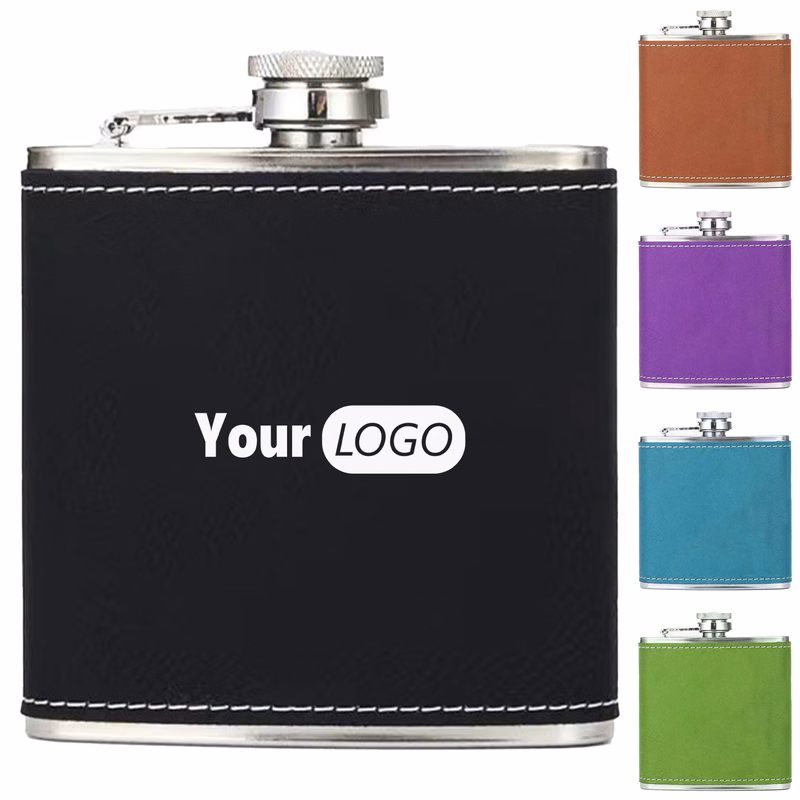 Stainless Steel Stylish Leather Hip Flask