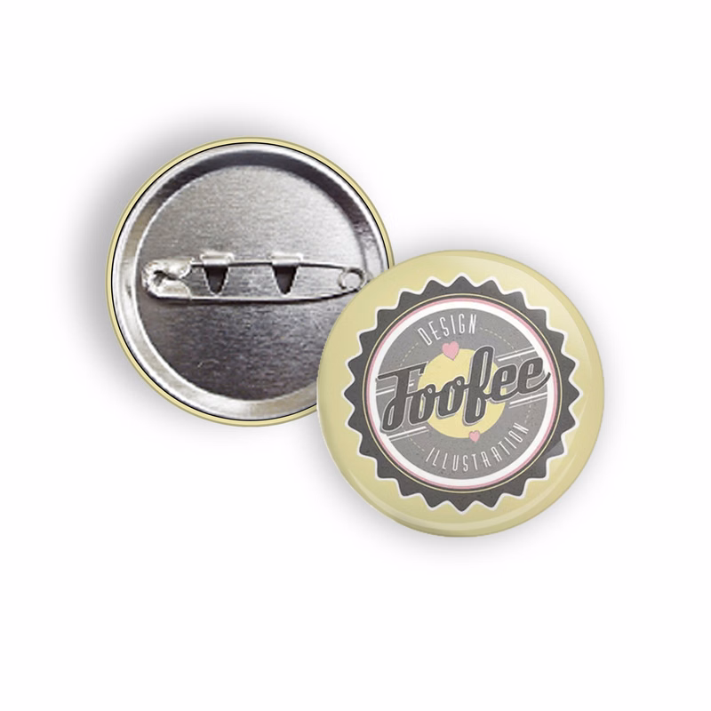 1 3/8" Metal Pin Badges