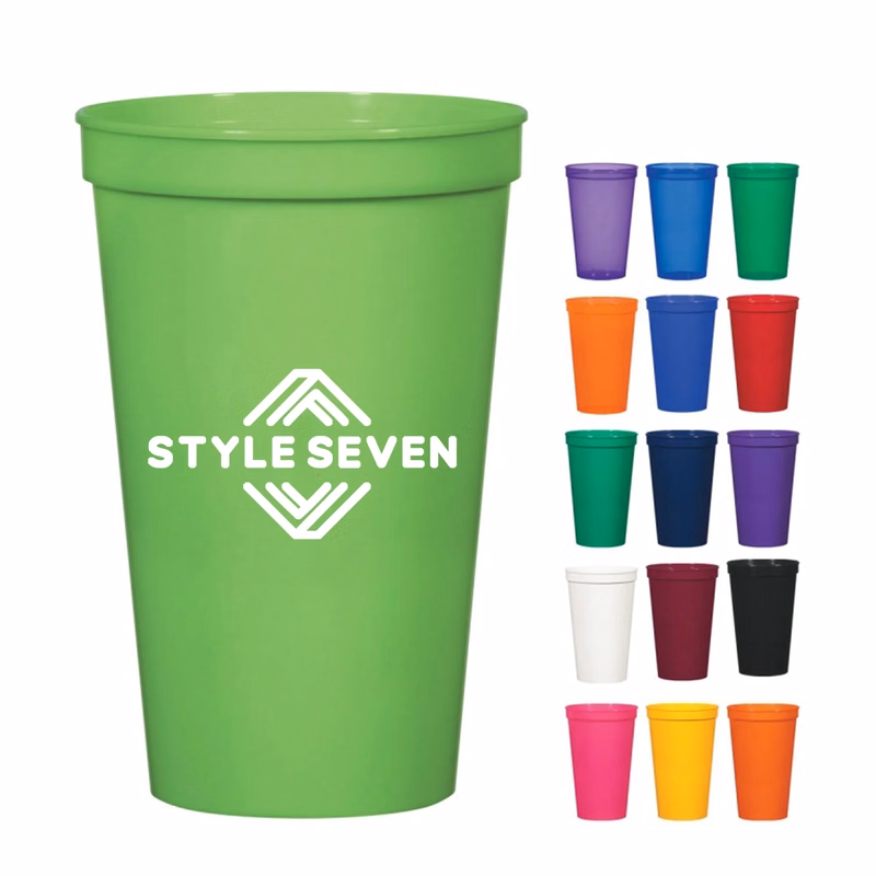 16 Oz Plastic Cheer Disposable Party Stadium Cup MOQ100pcs