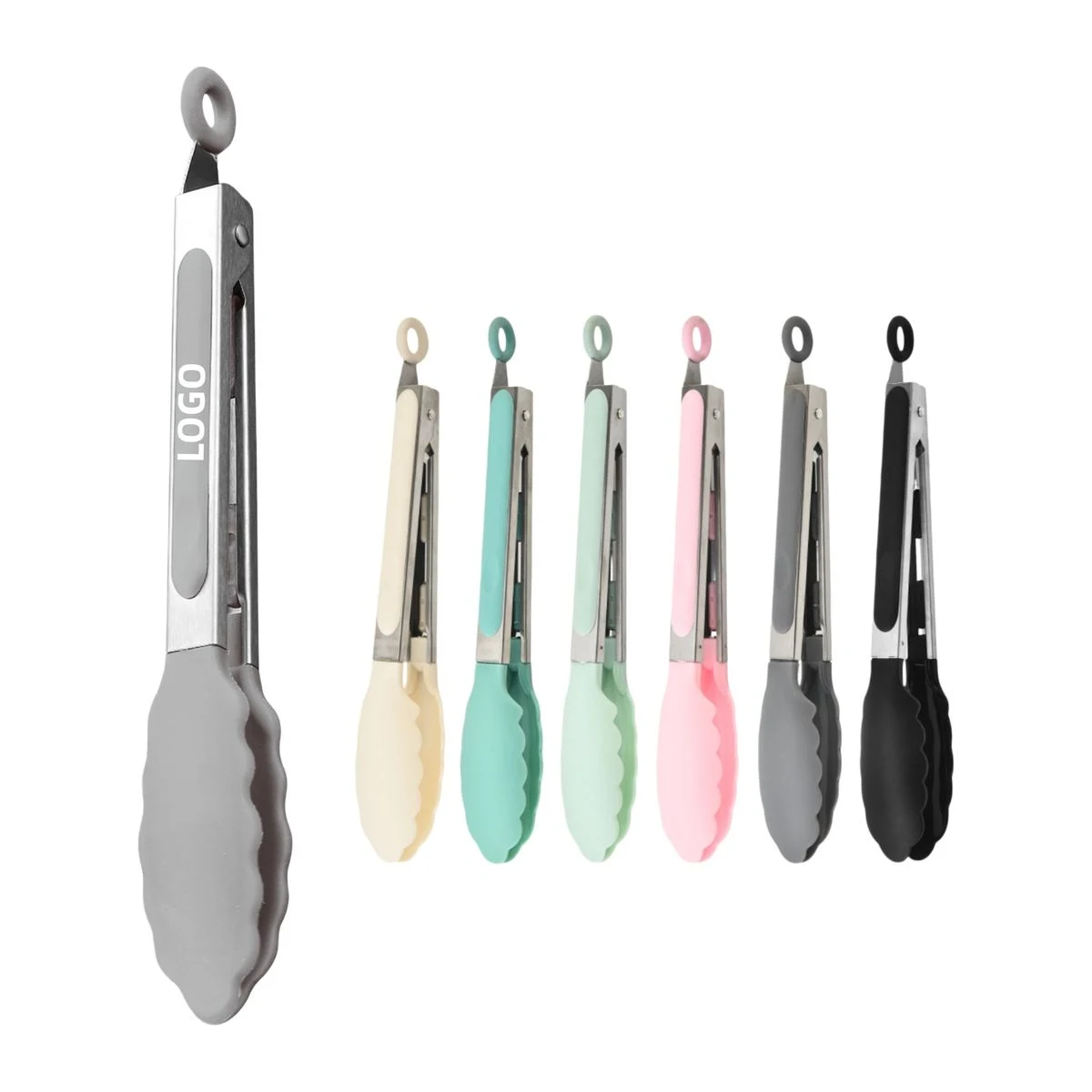Dishwasher Safe Pull Ring Kitchen Tongs 1