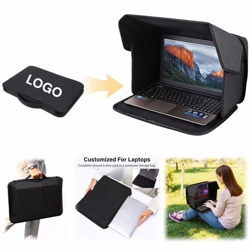 Laptop Sun Visor for Outdoor Use