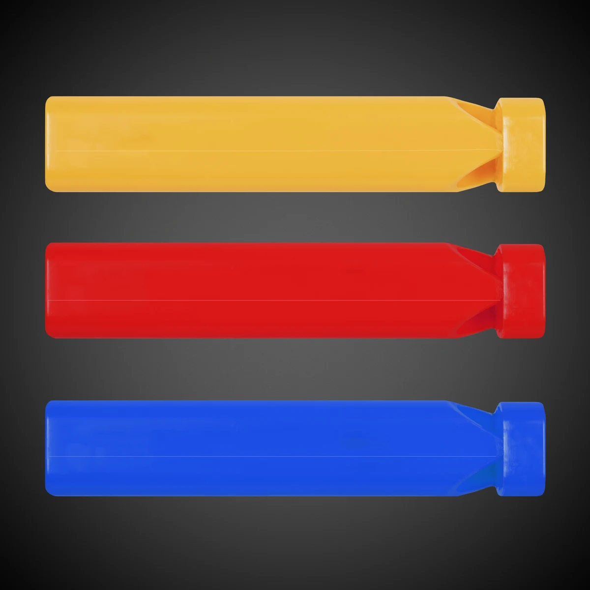 7" Train Whistles Assorted Colors(Blank) 1