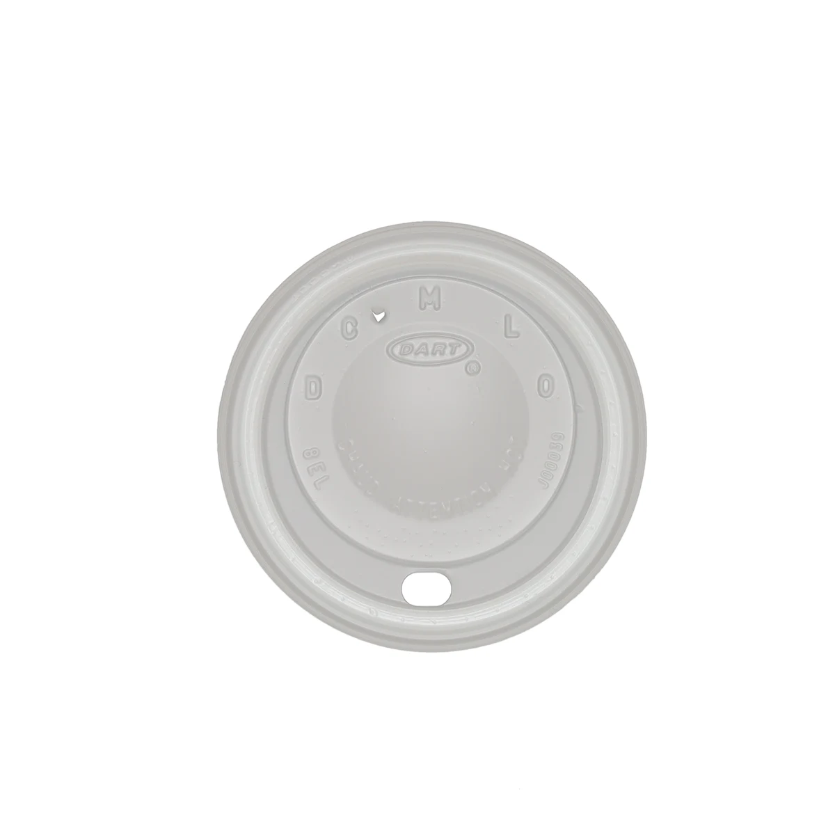 8 oz Foam Cup Domed Lid White 1