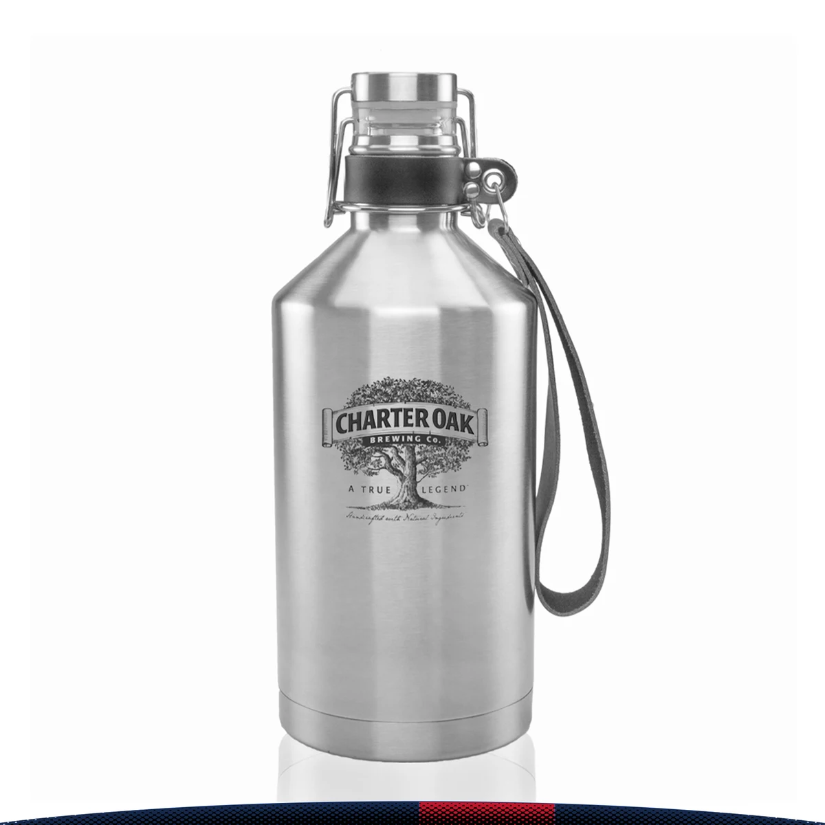 Grela Stainless Steel Beer Growlers - 64 OZ. 1