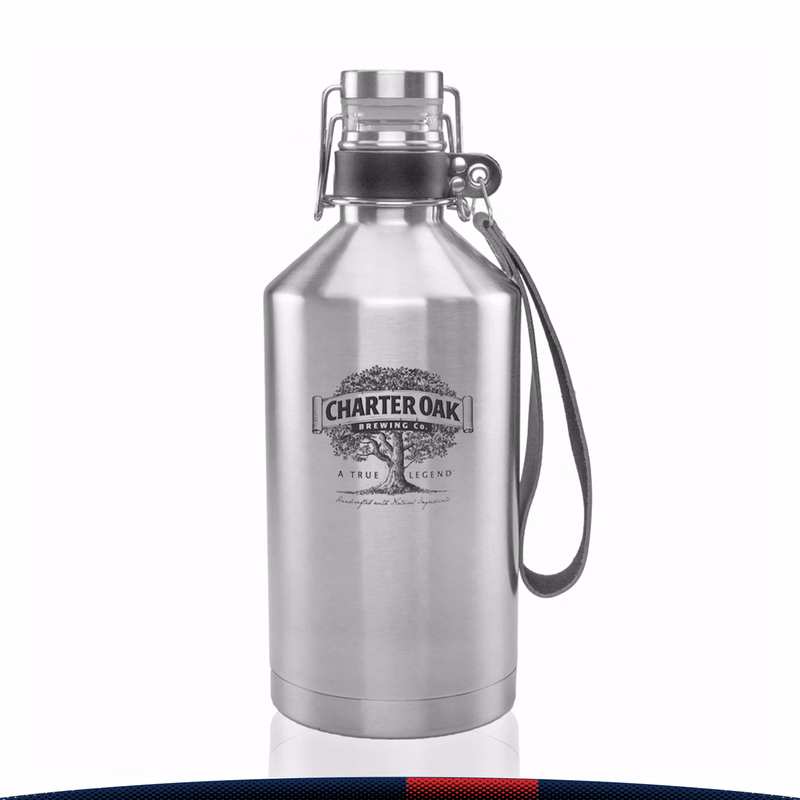 Grela Stainless Steel Beer Growlers - 64 OZ.