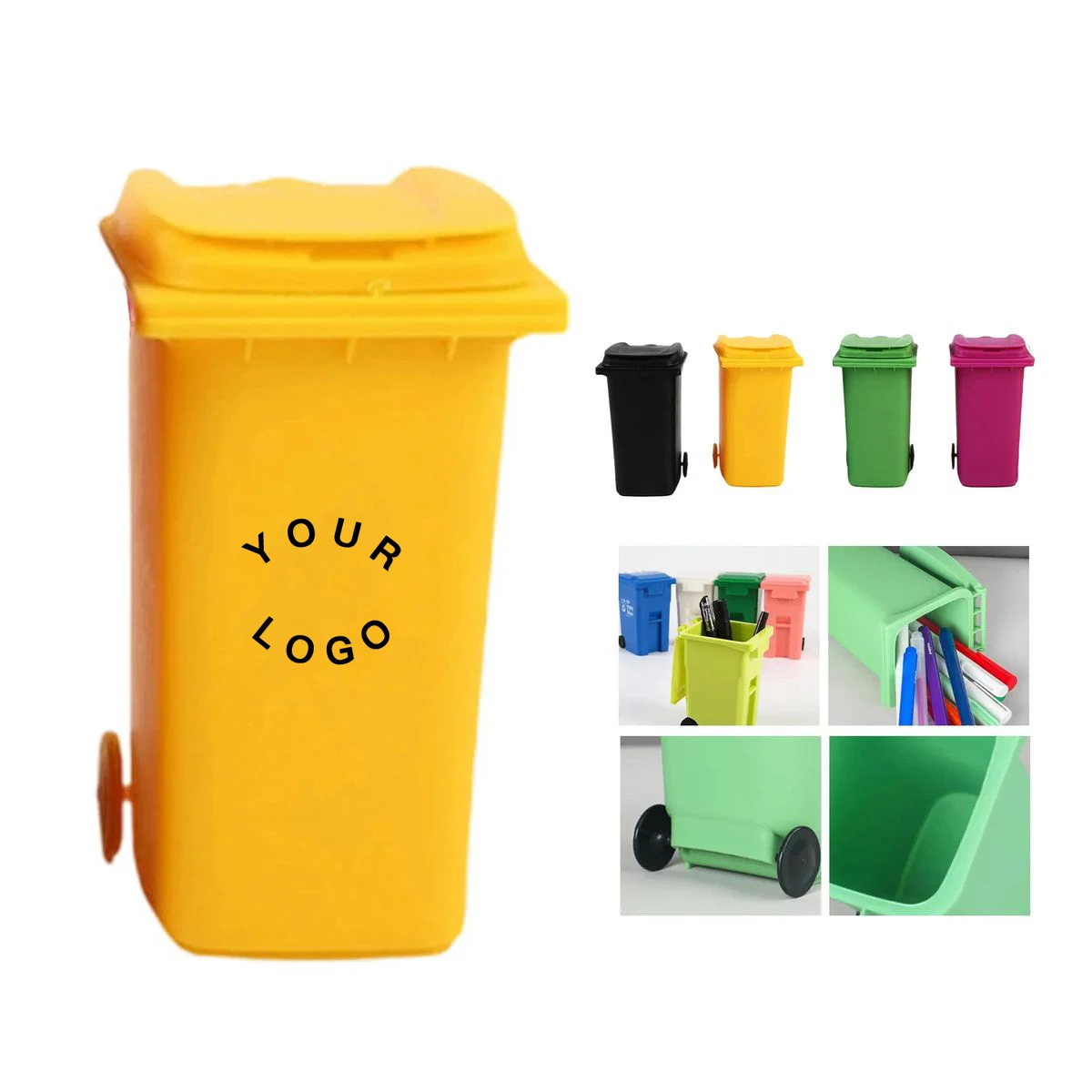 Mini Trash Can Shaped Pen Holder 1