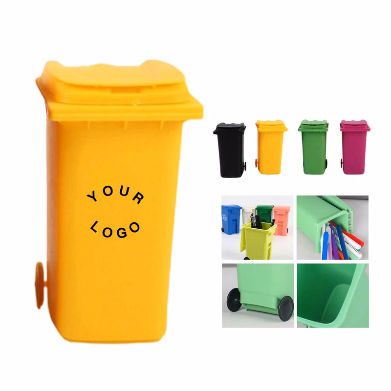 Mini Trash Can Shaped Pen Holder