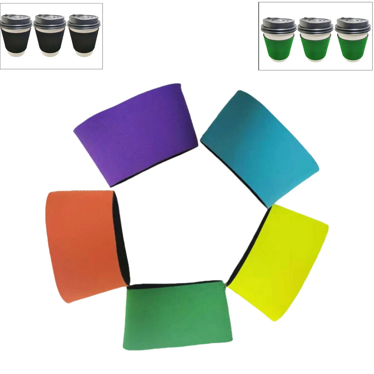 Travel Reusable Neoprene Coffee Cup Sleeve 1