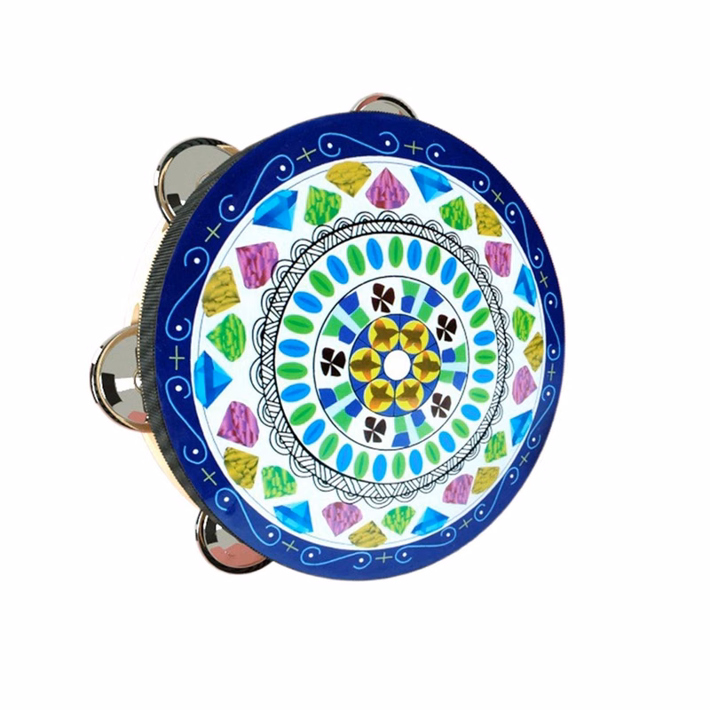 Colorful Tambourines Musical Instrument Hand Held Drum