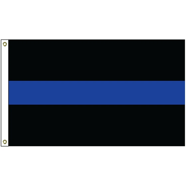 2' x 3' Thin Blue Line Flag w/ Heading & Grommets 1