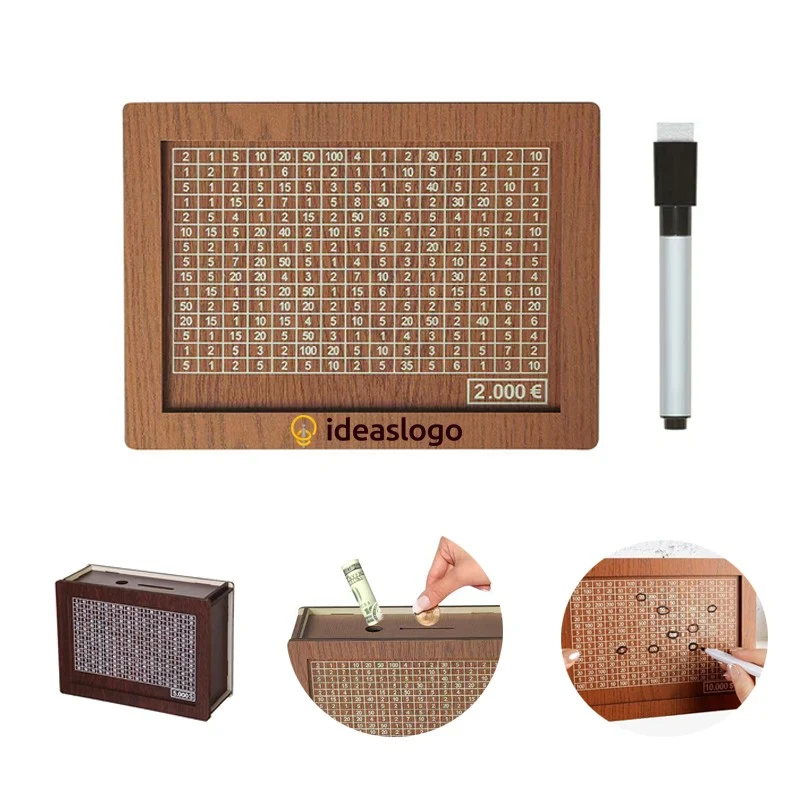 Cash Vault Wooden Money Savings Box 1