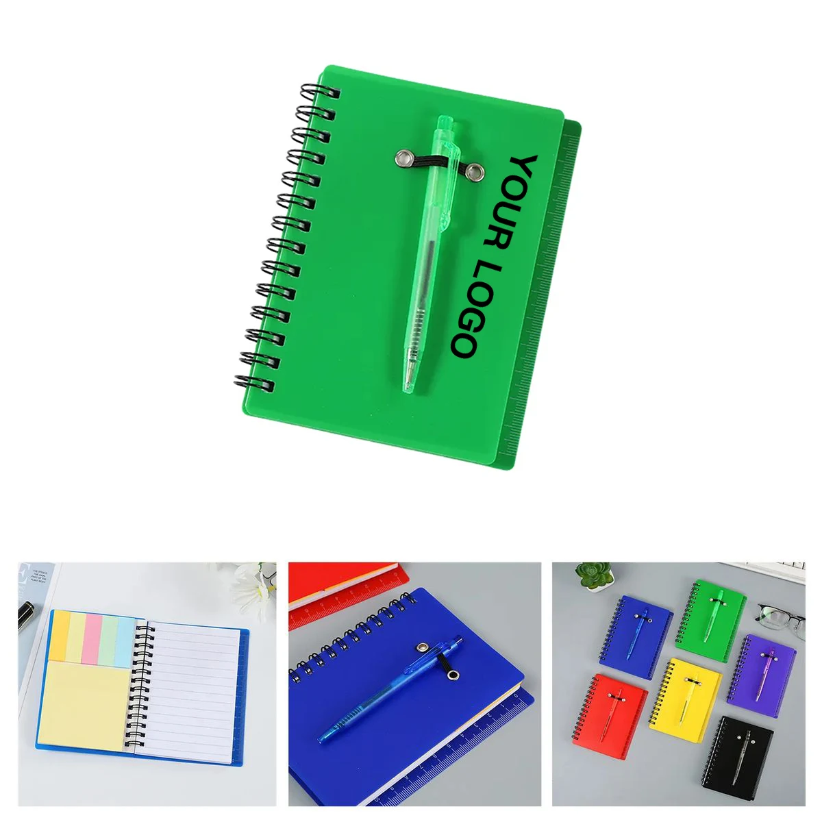 Compact Memo Pad 5 Inch with Attached Ballpoint Pen 1
