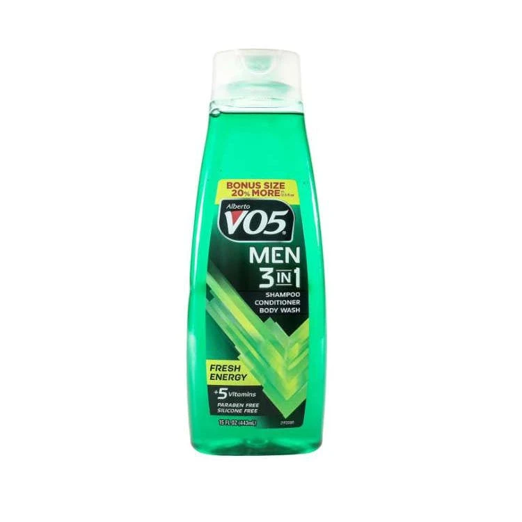 VO5 Men's Fresh Energy 3-in-1 Moisturizing Shampoo Conditioner and Body Wash - 15 oz 1