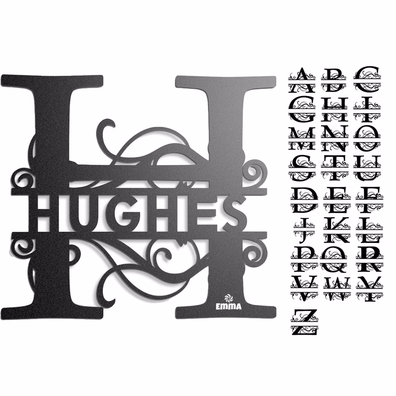 12inch Custom Metal Name Sign