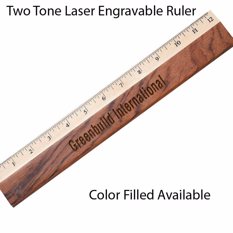 Two Tone Wooden Ruler.