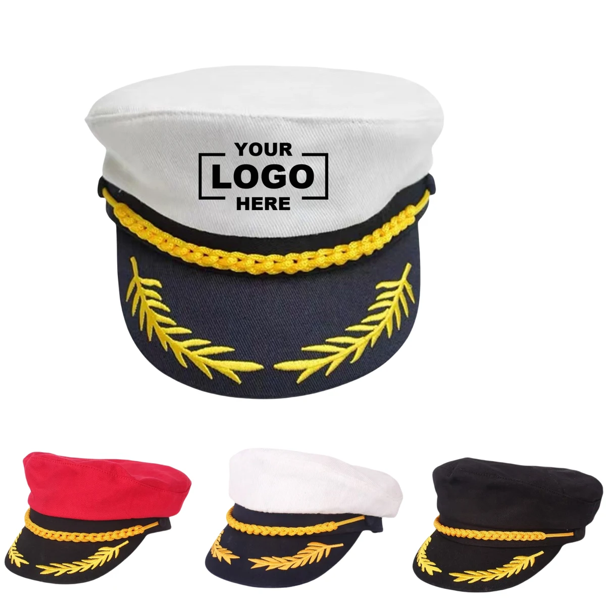 Captain Costume Hat Cap Navy Marine Admiral 1