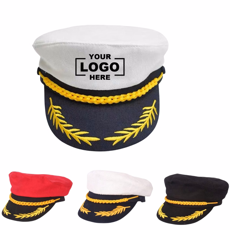 Captain Costume Hat Cap Navy Marine Admiral