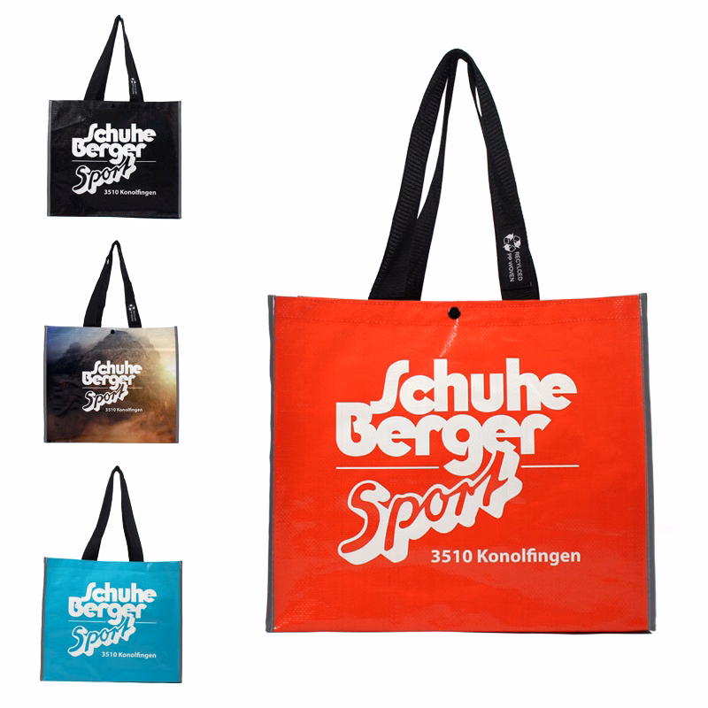 Custom Laminated Woven Grocery Tote Bag