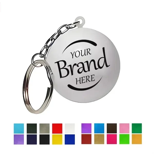 Custom Polyurethane Stress Ball Keychain 1.57 inches — Employee Wellness Gift 1