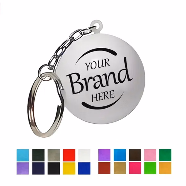 Custom Polyurethane Stress Ball Keychain 1.57 inches — Employee Wellness Gift
