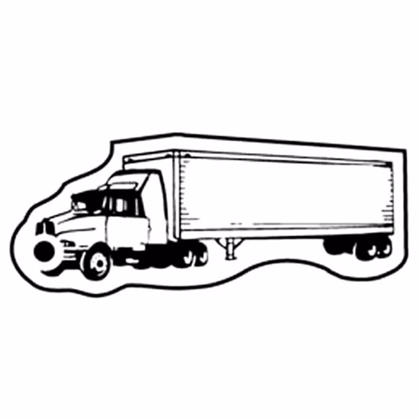 Semi Truck 6 Key Tag - Spot Color