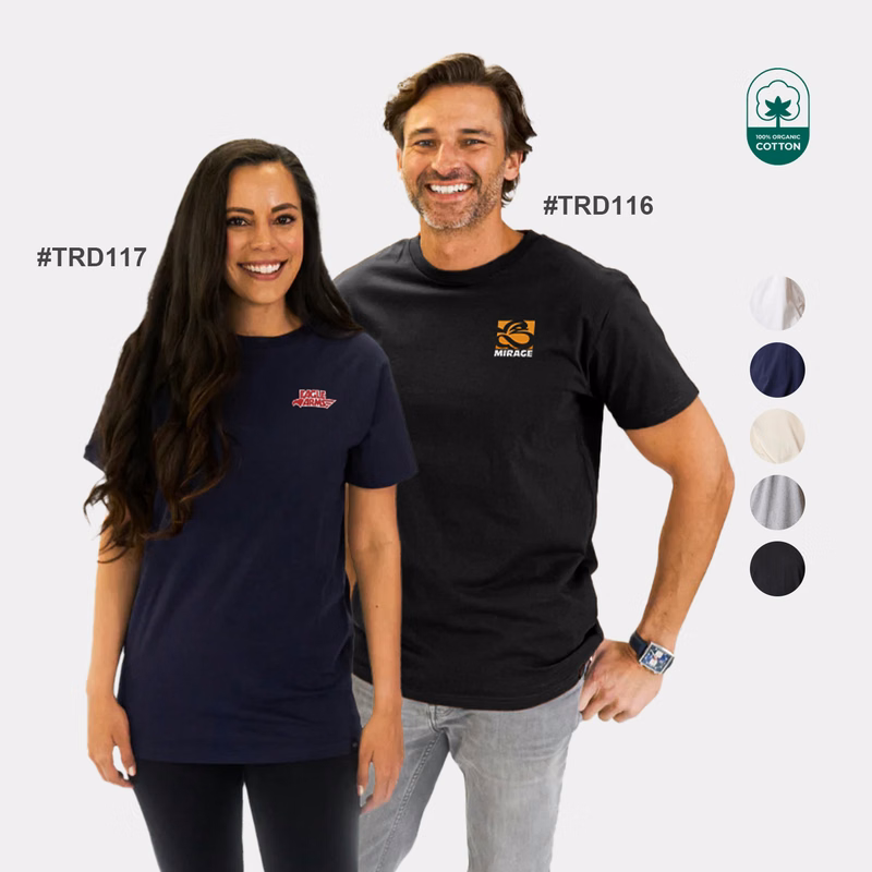 TERRA THREAD® - Men's Organic Cotton T-Shirt Sustainable GOTS & Fair Trade Certified