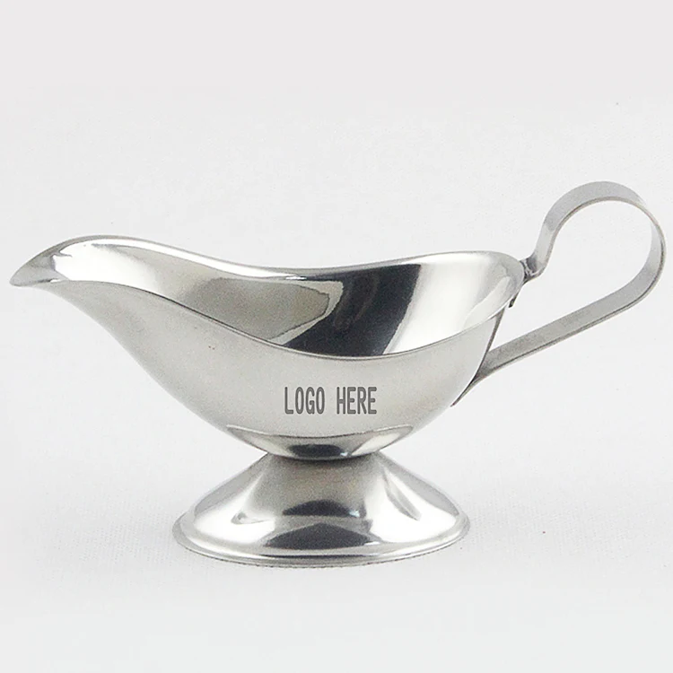 3 OZ Stainless Steel Sauce Boat 1
