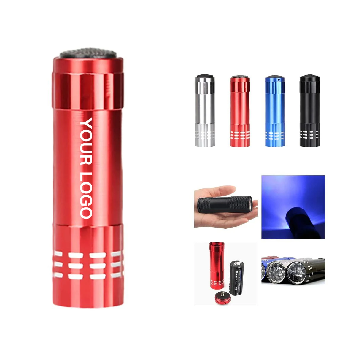 Compact LED Flashlight with 9 Bright Light Bulbs 1
