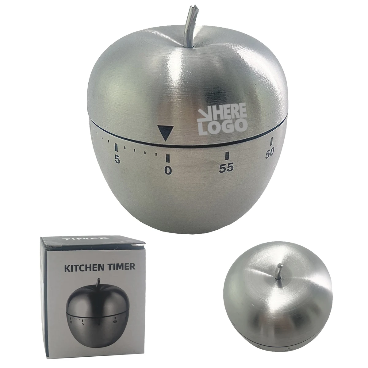 Stainless Steel Fruit-Shaped Kitchen Timer 1