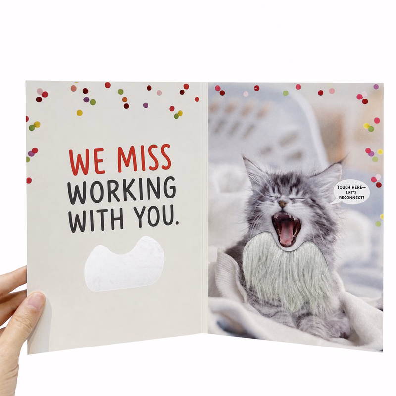AudioPop Touch Activation Custom Interactive Audio Greeting Card & Direct Mailer - Full Color