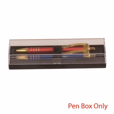 2 Piece Clear Top Plastic Pen Case