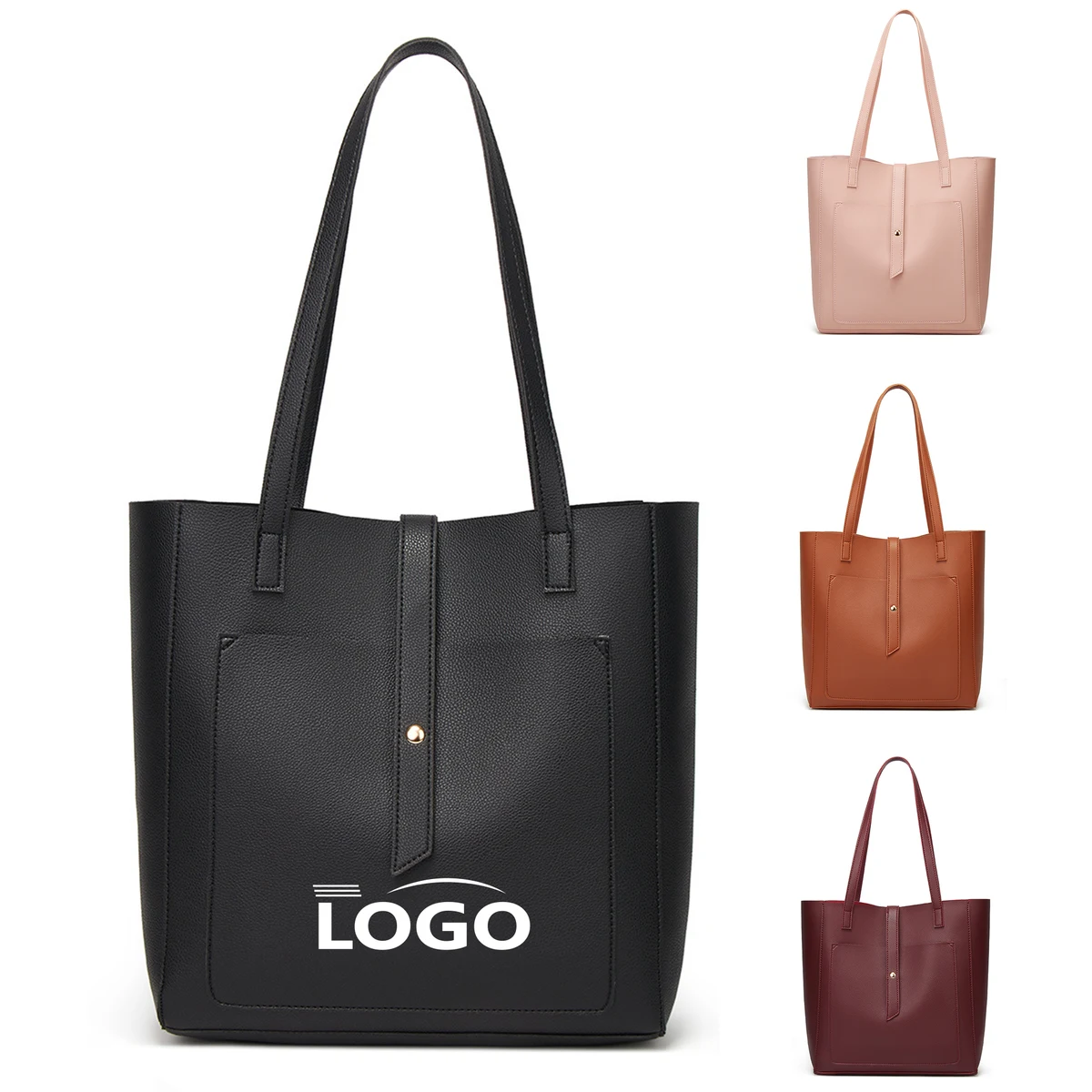 Stylish PU Tote Bag with Large Capacity 1