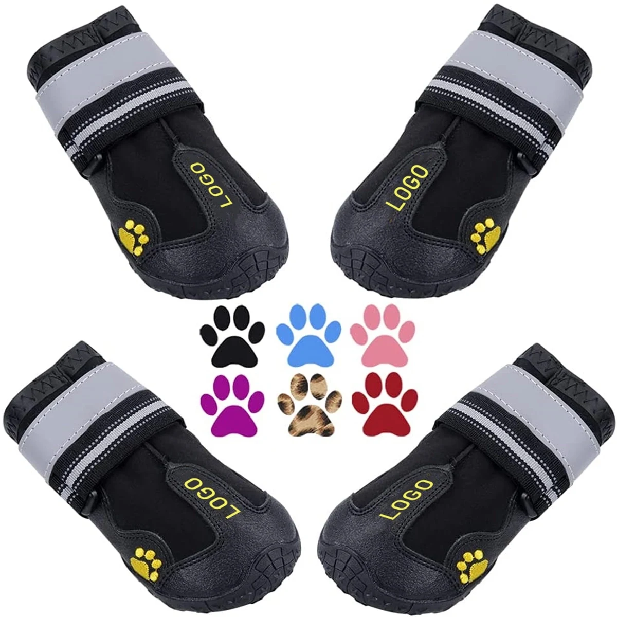 Dog Boots Waterproof Shoes 4Pcs/Set 1